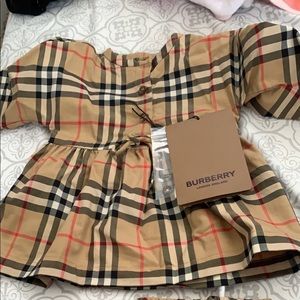 Baby 3 month Burberry dress only worn for 4 hours come with bloomers
